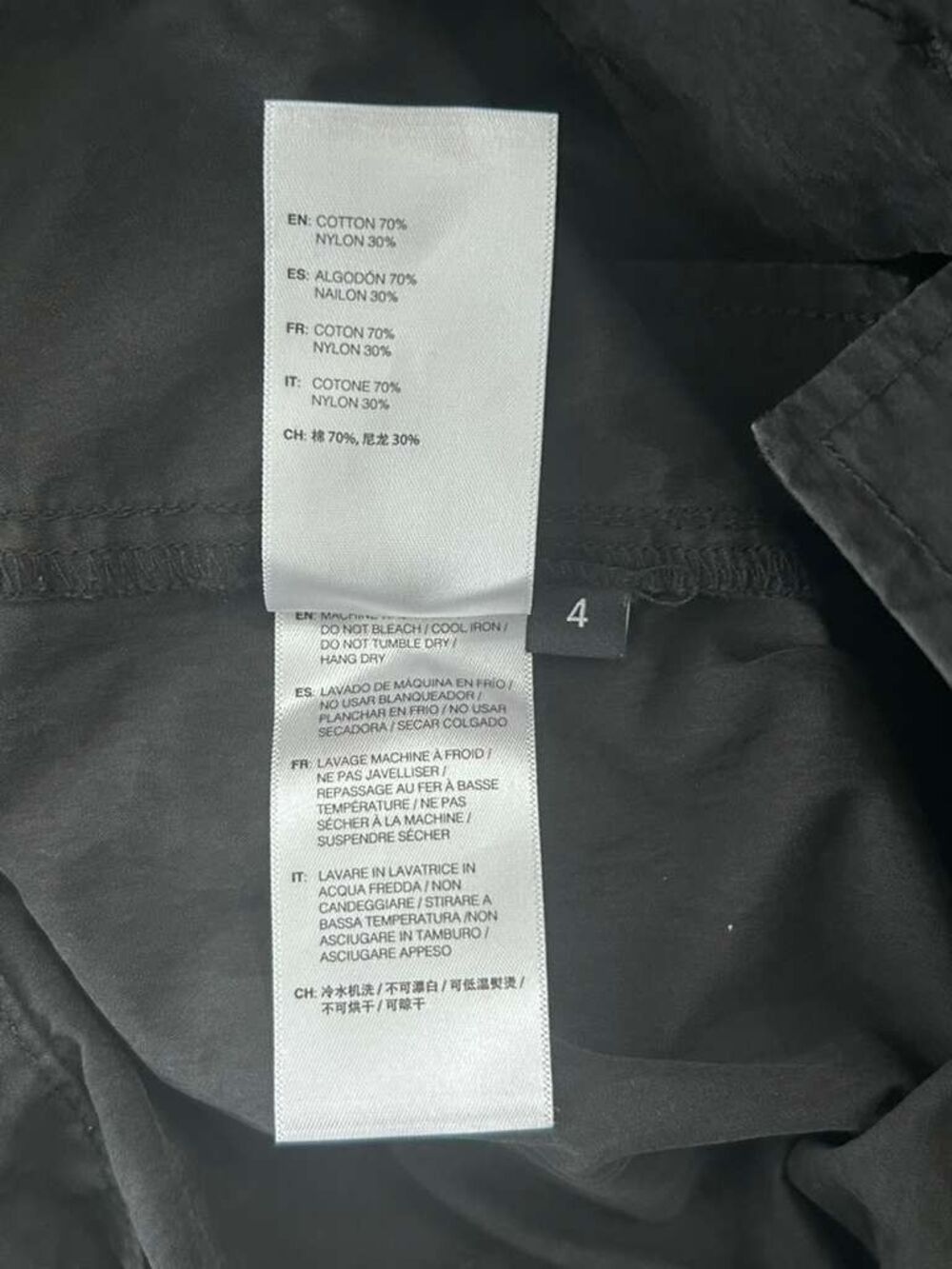 John Elliott Straight Pants Men Size 4 XL Black Cotton Utility - Picture 7 of 7